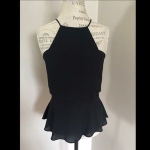 Peplum Halter Top